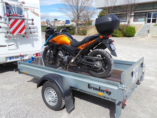 Plataforma basculante de 2,60 m, con freno, 1000 kg BRENDERUP