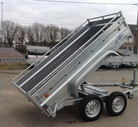 Remolque basculante de alta resistencia Lider, PTAC 1500 kg, ejes dobles con freno nuevos