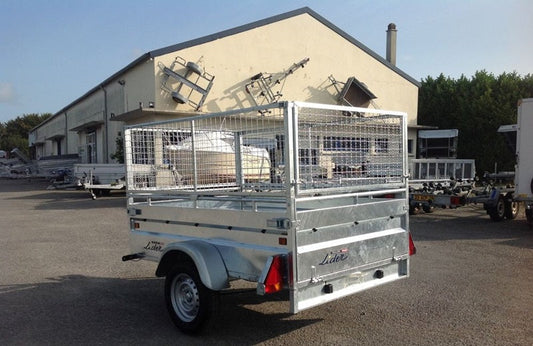 Remolque Lider de alta resistencia con 4 frenos – 750 kg de peso bruto vehicular – 200 x 134 cm – 1 eje